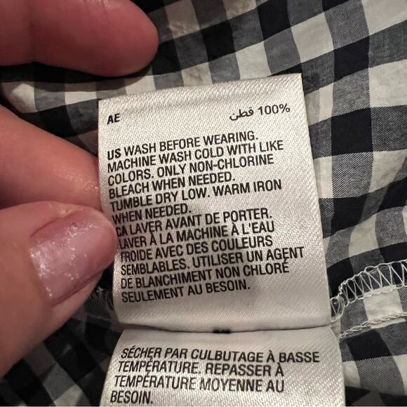 Charter Club Gingham Check Fit and Flare Dress sz 5 girl black and white - Picture 5 of 9